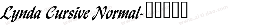 Lynda Cursive Normal字体转换